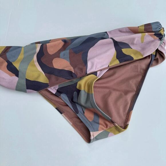 Zingara Sirocco size 12 multicolored bikini bottoms fold over style - Picture 2 of 8